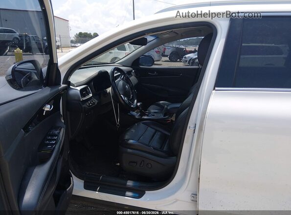 5XYPH4A54KG439174 2019 KIA SORENTO White Widok wnętrza z przodu