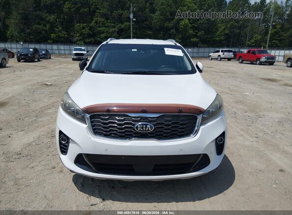 5XYPH4A54KG439174 2019 KIA SORENTO White Widok zestawu wskaźników
