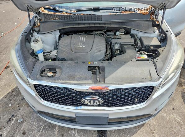 5XYPH4A55GG112290 2016 KIA SORENTO Silver Engine compartment view