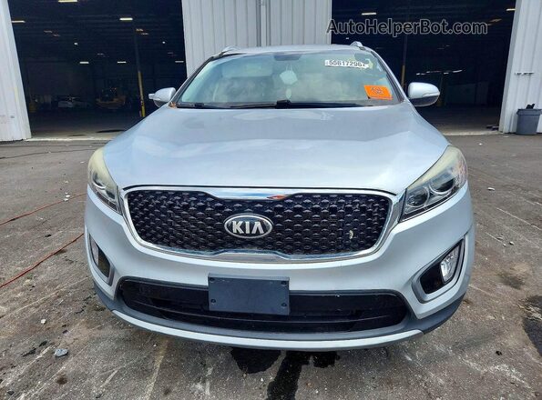 5XYPH4A55GG112290 2016 KIA SORENTO Silver Front view