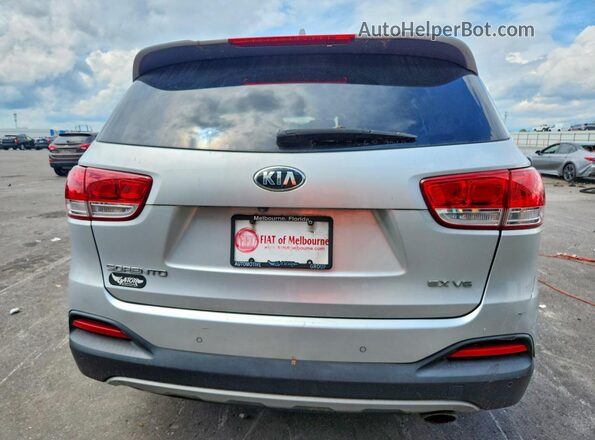 5XYPH4A55GG112290 2016 KIA SORENTO Silver Rear view