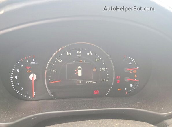 5XYPH4A55JG374012 2018 KIA SORENTO White Instrument cluster view