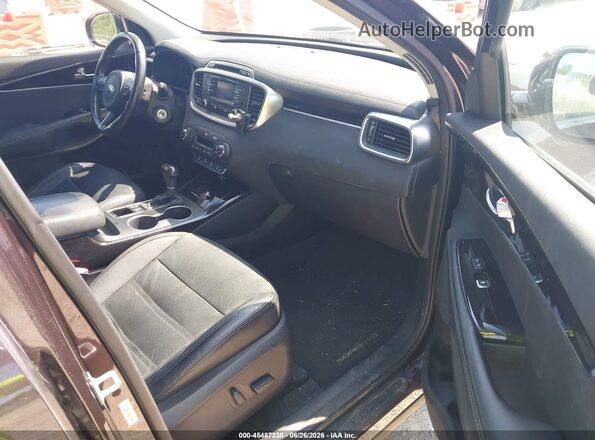 5XYPH4A58GG099826 2016 KIA SORENTO Brown Widok wnętrza z przodu