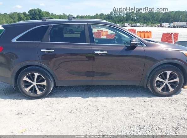 5XYPH4A58GG099826 2016 KIA SORENTO Brown Widok wnętrza z tyłu