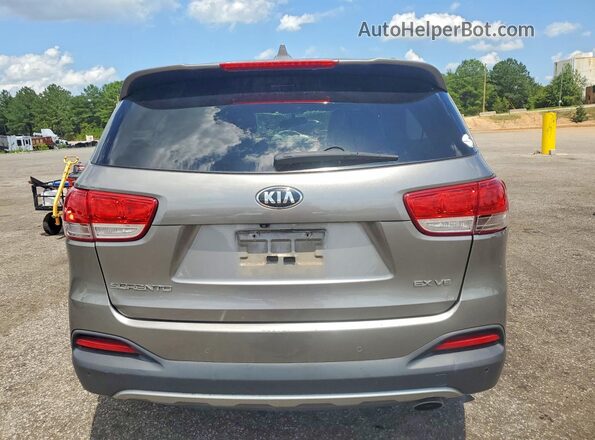 5XYPH4A59GG047363 2016 KIA SORENTO Серый Вид сзади