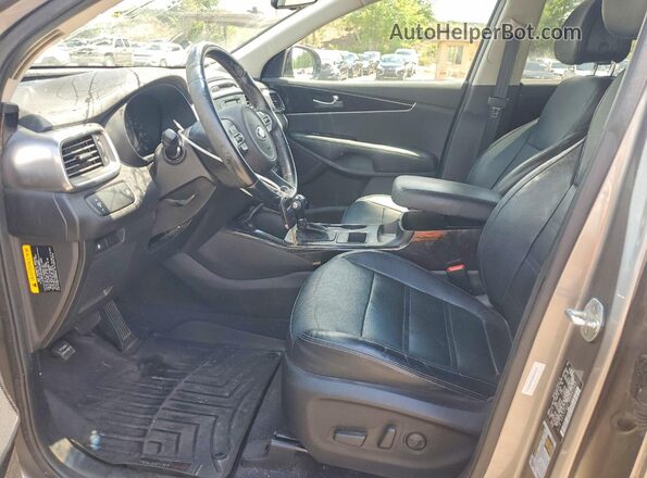 5XYPH4A59GG047363 2016 KIA SORENTO Серый Вид салона спереди