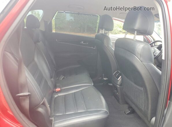 5XYPH4A5XHG320229 2017 KIA SORENTO Burgundy Widok tylnych siedzeń