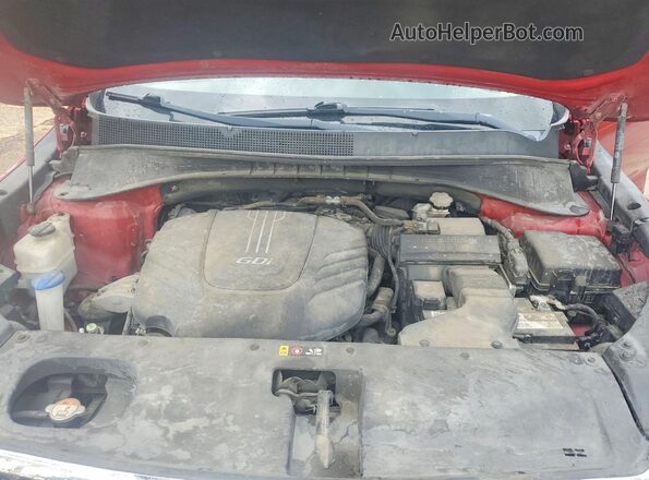5XYPH4A5XHG320229 2017 KIA SORENTO Burgundy Widok wnętrza z tyłu