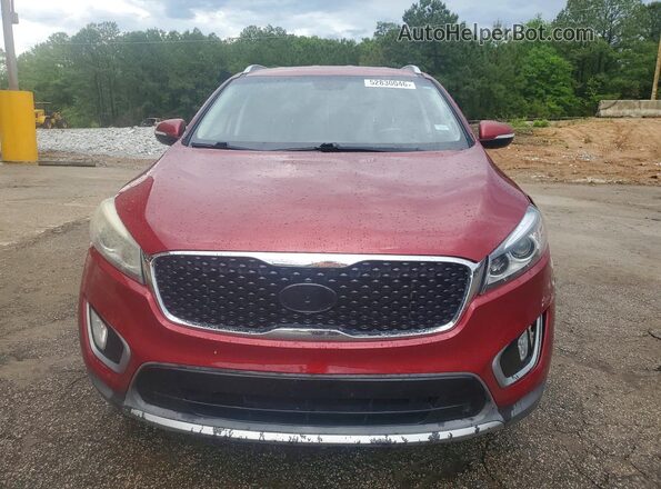 5XYPH4A5XHG320229 2017 KIA SORENTO Burgundy Widok z przodu