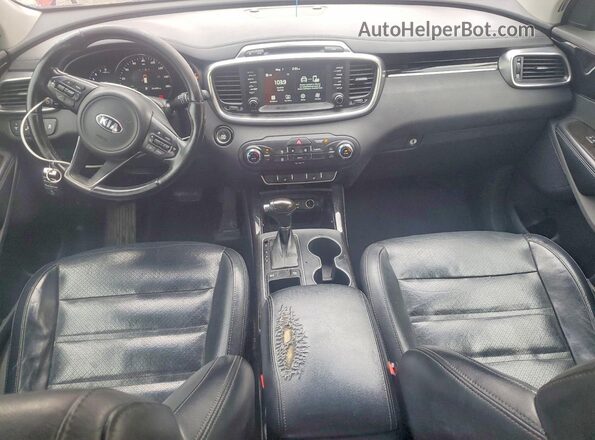 5XYPH4A5XHG320229 2017 KIA SORENTO Burgundy Widok deski rozdzielczej