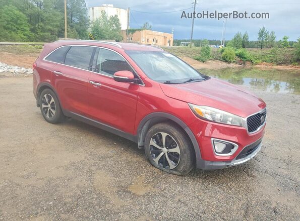 5XYPH4A5XHG320229 2017 KIA SORENTO Burgundy Przód prawy