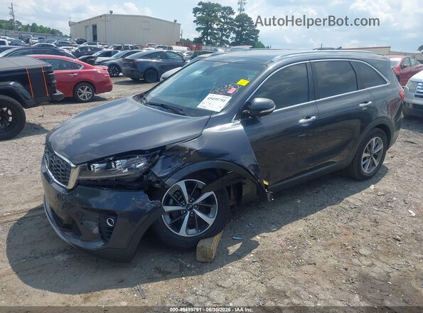 5XYPH4A5XKG467562 2019 KIA SORENTO Gray Առջևի ձախ երեք քառորդ տեսարան