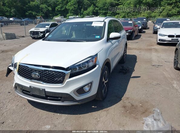 5XYPHDA14HG263054 2017 KIA SORENTO White Առջևի ձախ երեք քառորդ տեսարան