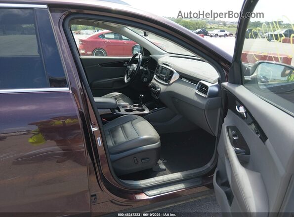 5XYPHDA16GG016519 2016 KIA SORENTO Бордовый 
