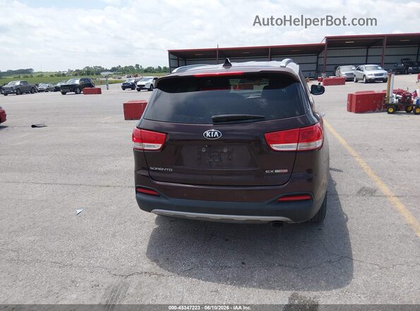 5XYPHDA16GG016519 2016 KIA SORENTO Бордовый 