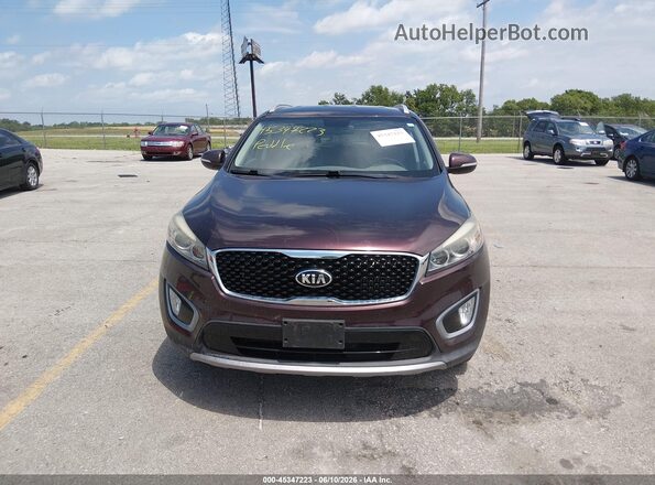 5XYPHDA16GG016519 2016 KIA SORENTO Бордовый 