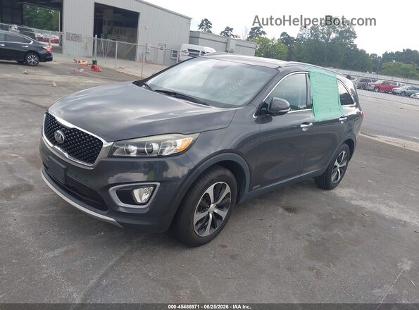 5XYPHDA1XGG016605 2016 KIA SORENTO Gray წინა მარცხენა ხედი სამი მეოთხედიდან