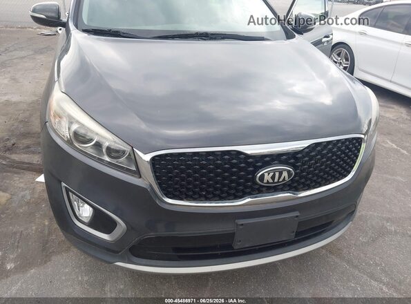 5XYPHDA1XGG016605 2016 KIA SORENTO Gray წინა ხედი