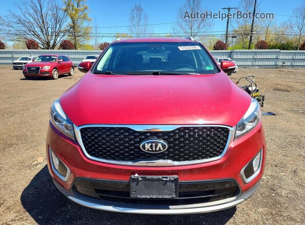 5XYPHDA1XHG190157 2017 KIA SORENTO Red Vista frontal