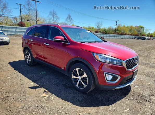 5XYPHDA1XHG190157 2017 KIA SORENTO Red Delantero derecho