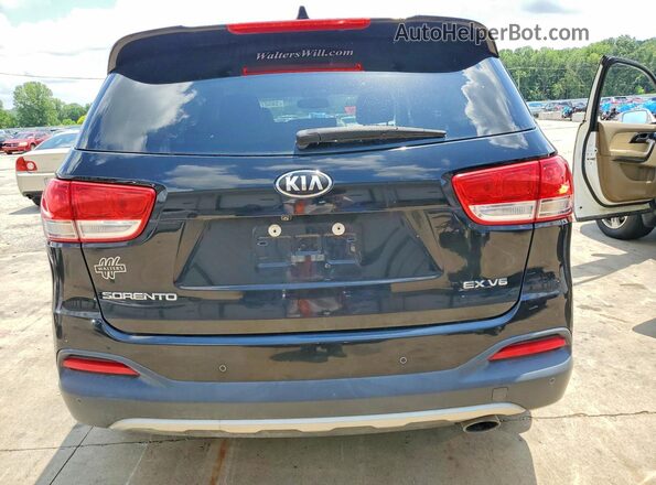 5XYPHDA50HG247839 2017 KIA SORENTO Black Հետևի տեսք
