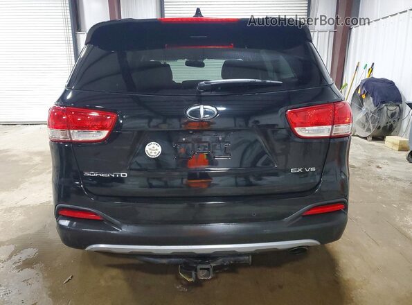 5XYPHDA51GG077389 2016 KIA SORENTO Black Հետևի տեսք