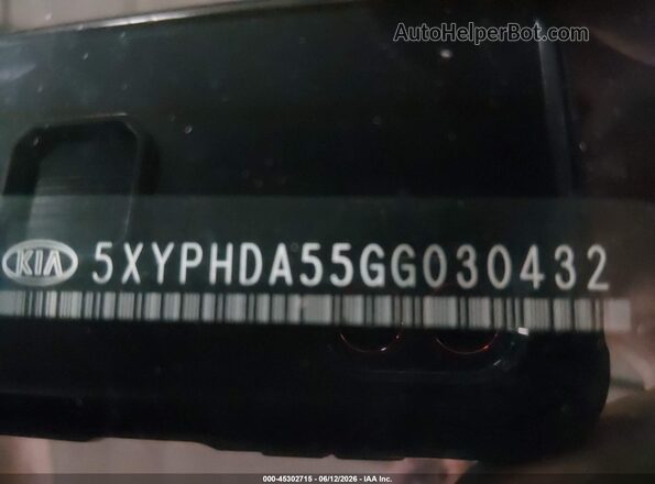 5XYPHDA55GG030432 2016 KIA SORENTO White Շարժիչի բաժամունքի տեսք