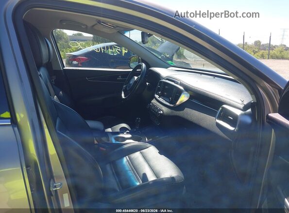 5XYPHDA57HG294804 2017 KIA SORENTO Gold Front interior view