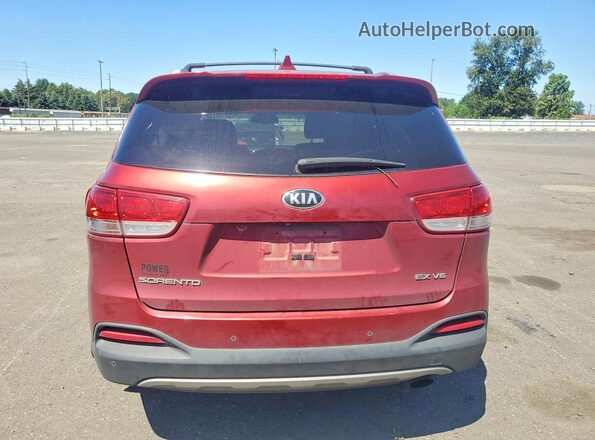 5XYPHDA57HG300682 2017 KIA SORENTO Красный Вид сзади