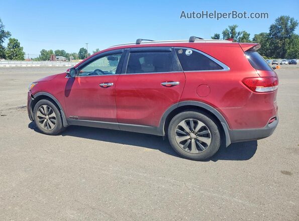 5XYPHDA57HG300682 2017 KIA SORENTO Красный Задняя левая четверть