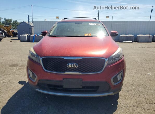 5XYPHDA57HG300682 2017 KIA SORENTO Красный Вид спереди