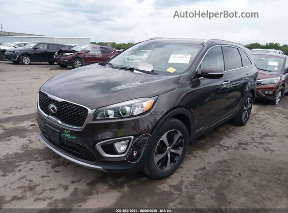5XYPHDA58HG314834 2017 KIA SORENTO Black Առջևի ձախ երեք քառորդ տեսարան