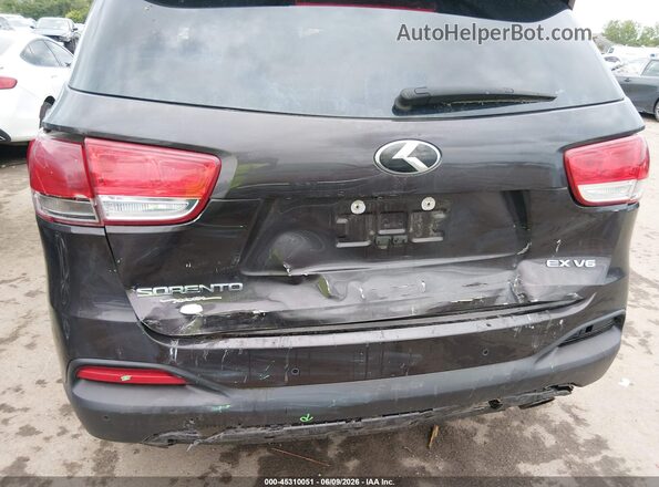5XYPHDA58HG314834 2017 KIA SORENTO Black Դիմացի տեսք