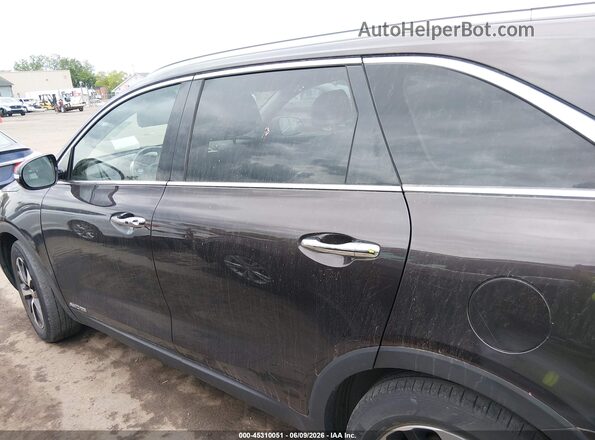5XYPHDA58HG314834 2017 KIA SORENTO Black Սալոնի 360 աստիճան տեսք
