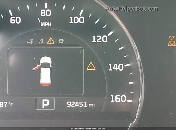 5XYPHDA58HG314834 2017 KIA SORENTO Black 
