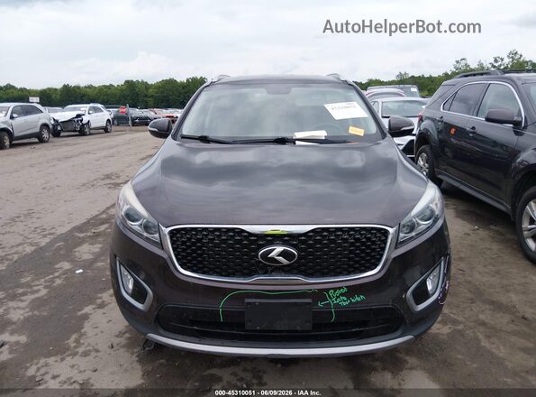 5XYPHDA58HG314834 2017 KIA SORENTO Black Սարքավորումների վահանակի տեսք