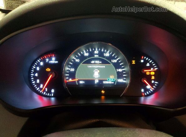 5XYPHDA58KG455832 2019 KIA SORENTO Maroon Instrument cluster view