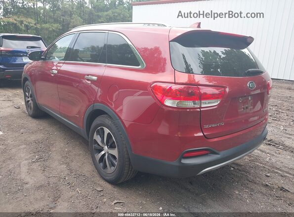 5XYPHDA59HG233616 2017 KIA SORENTO Red უკანა მარცხენა