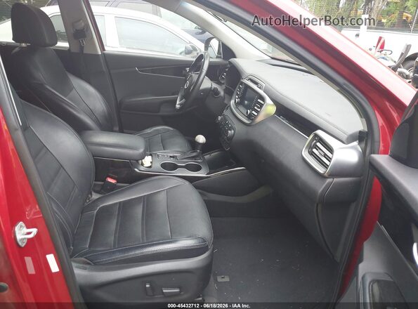 5XYPHDA59HG233616 2017 KIA SORENTO Red წინა სალონის ხედი