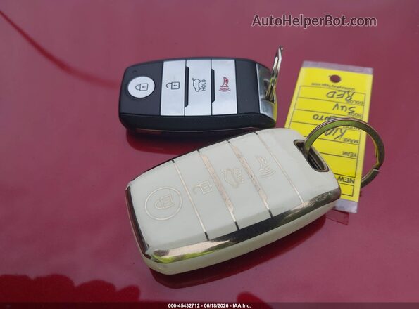 5XYPHDA59HG233616 2017 KIA SORENTO Red წინა პანელის ხედი