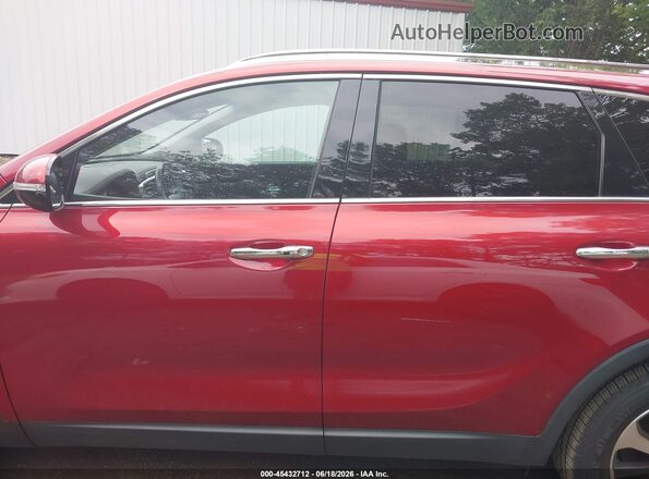 5XYPHDA59HG233616 2017 KIA SORENTO Red სალონის 360-გრადუსიანი ხედი