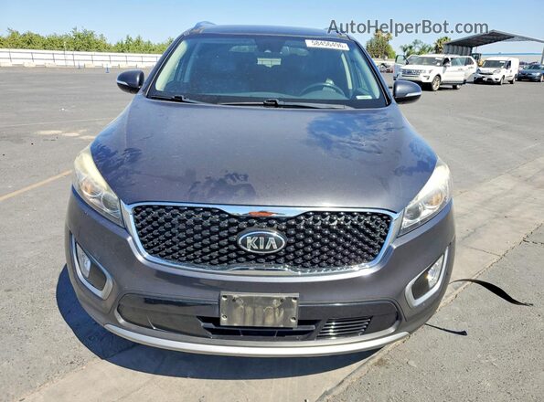 5XYPHDA59JG347363 2018 KIA SORENTO Gray Դիմացի տեսք