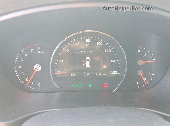 5XYPHDA59JG347363 2018 KIA SORENTO Gray Սարքավորումների վահանակի տեսք