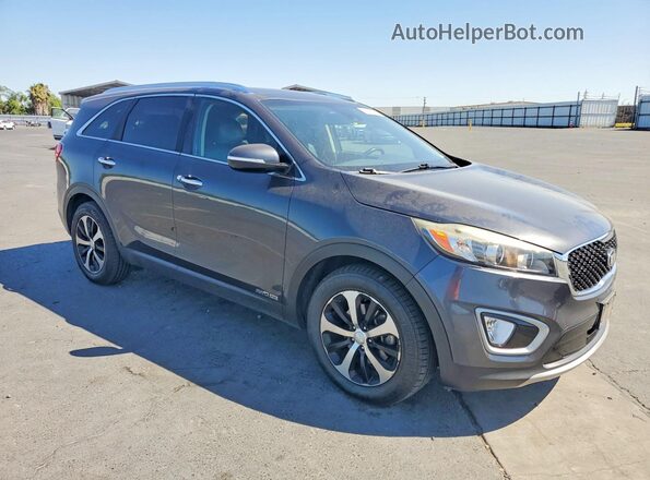 5XYPHDA59JG347363 2018 KIA SORENTO Gray Առջևի աջ