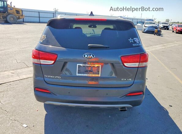 5XYPHDA59JG347363 2018 KIA SORENTO Gray Հետևի տեսք