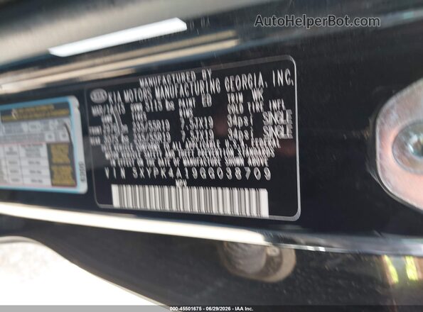 5XYPK4A19GG038709 2016 KIA SORENTO Black Вид підкапотного простору