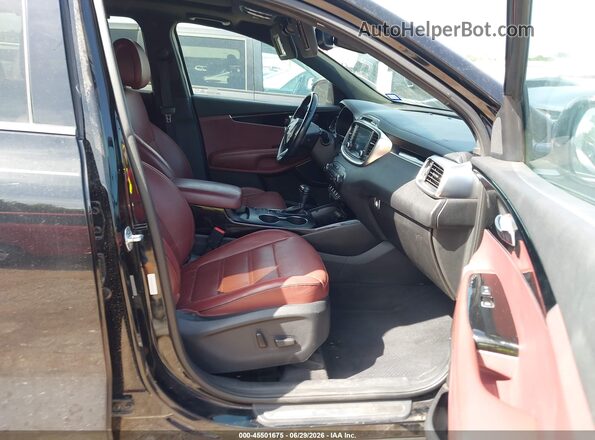 5XYPK4A19GG038709 2016 KIA SORENTO Black Вид салону спереду