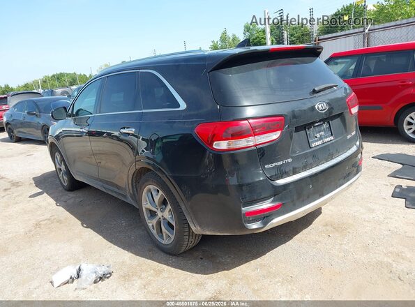 5XYPK4A19GG038709 2016 KIA SORENTO Black Задня ліва чверть