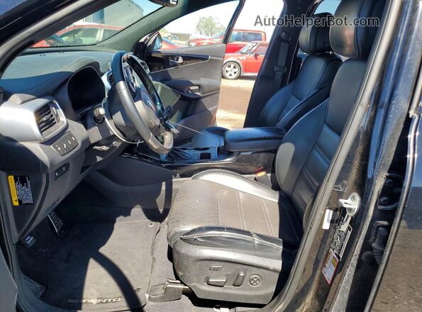 5XYPK4A52GG178670 2016 KIA SORENTOSXL Black Widok wnętrza z przodu