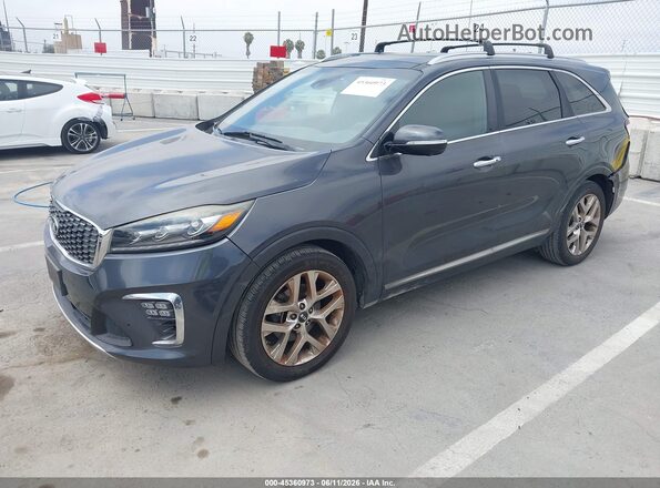5XYPK4A5XKG450844 2019 KIA SORENTO Серый Передняя левая четверть